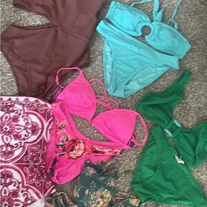 Six Bikinis & One Piece Swimsuits
